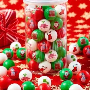 NWT! Tub of Gourmet Christmas Emoji Gumballs